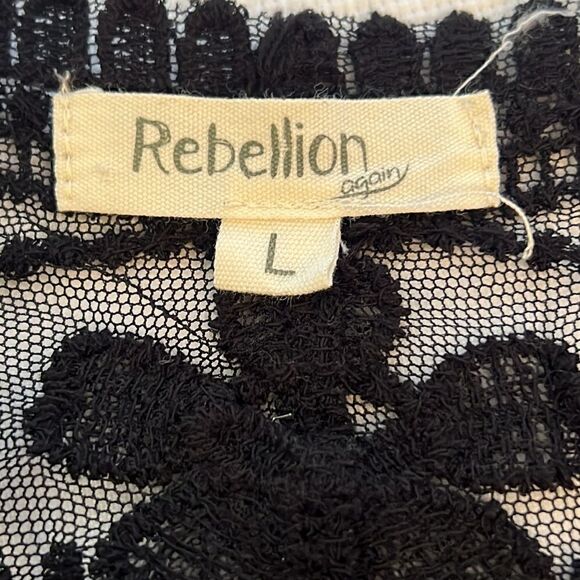 Rebellion Crochet and Lace Jacket - Size Large - Picture 3 of 3